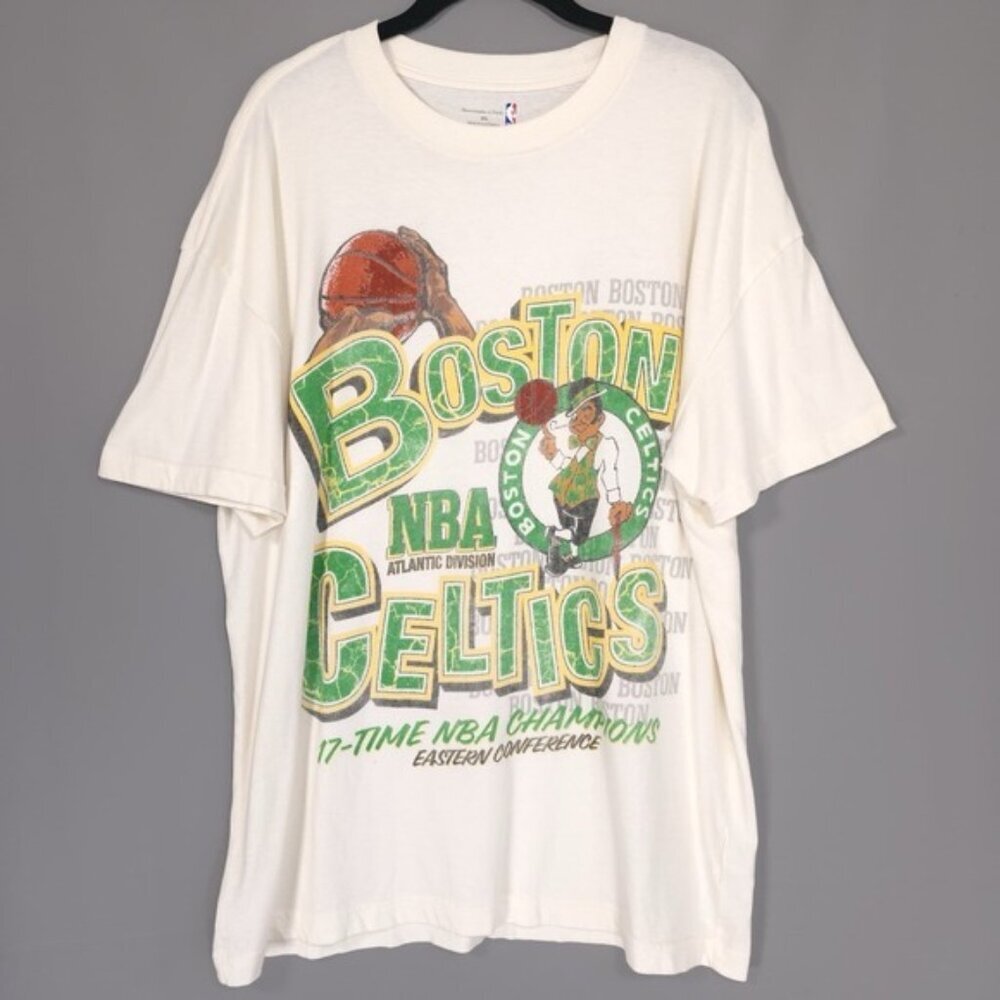 Boston Celtics Men's‎ T-shirt XL NBA 17 Time Champions Abercrombie Fitch VINTAGE